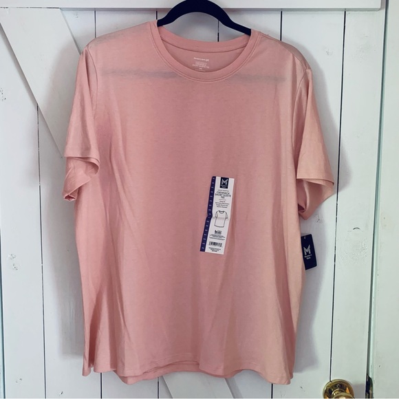 Member's Mark Tops - NWT Crew Neck T-Shirt Workout Tee Casual Tee Peach Color Women's XXL